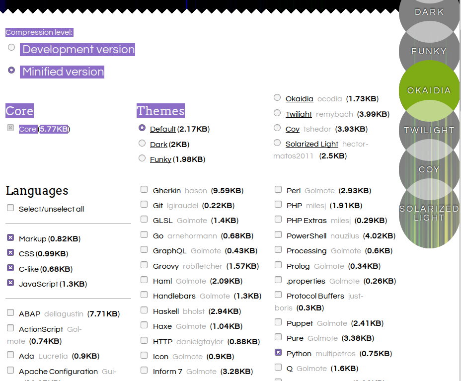 Prism download page